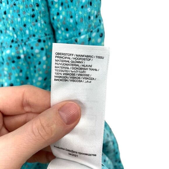 NEW Ulla‎ Popken swiss dot smoked tunic top Size 16/18 turquoise blue - Picture 9 of 9